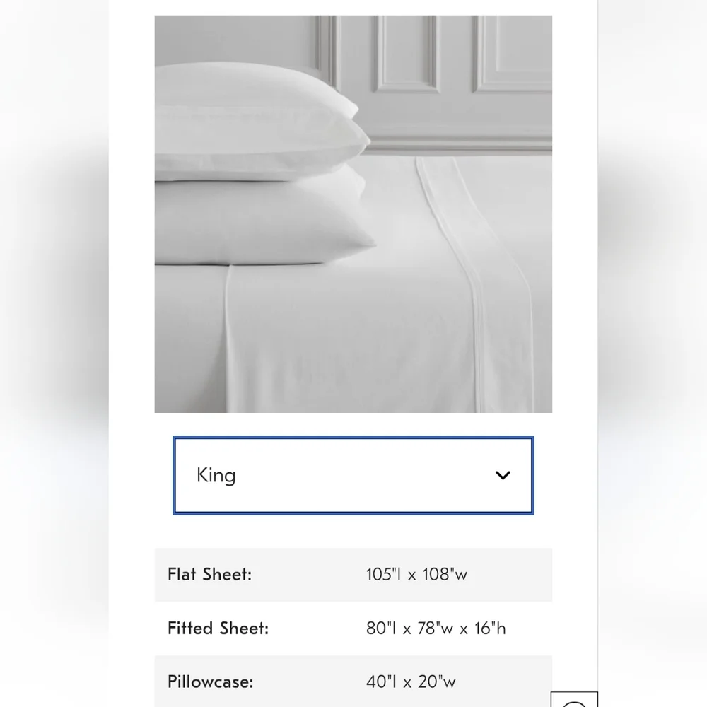 Luxury White Sheet Set 400-Thread-Count Sateen Wide Hem,King  & Queen, $189.00US